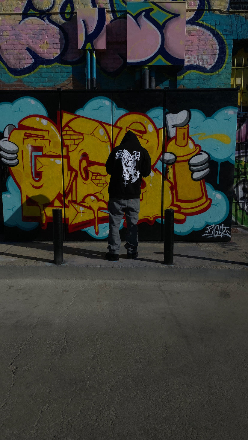 BLACK SHC HOODIE- HANDS